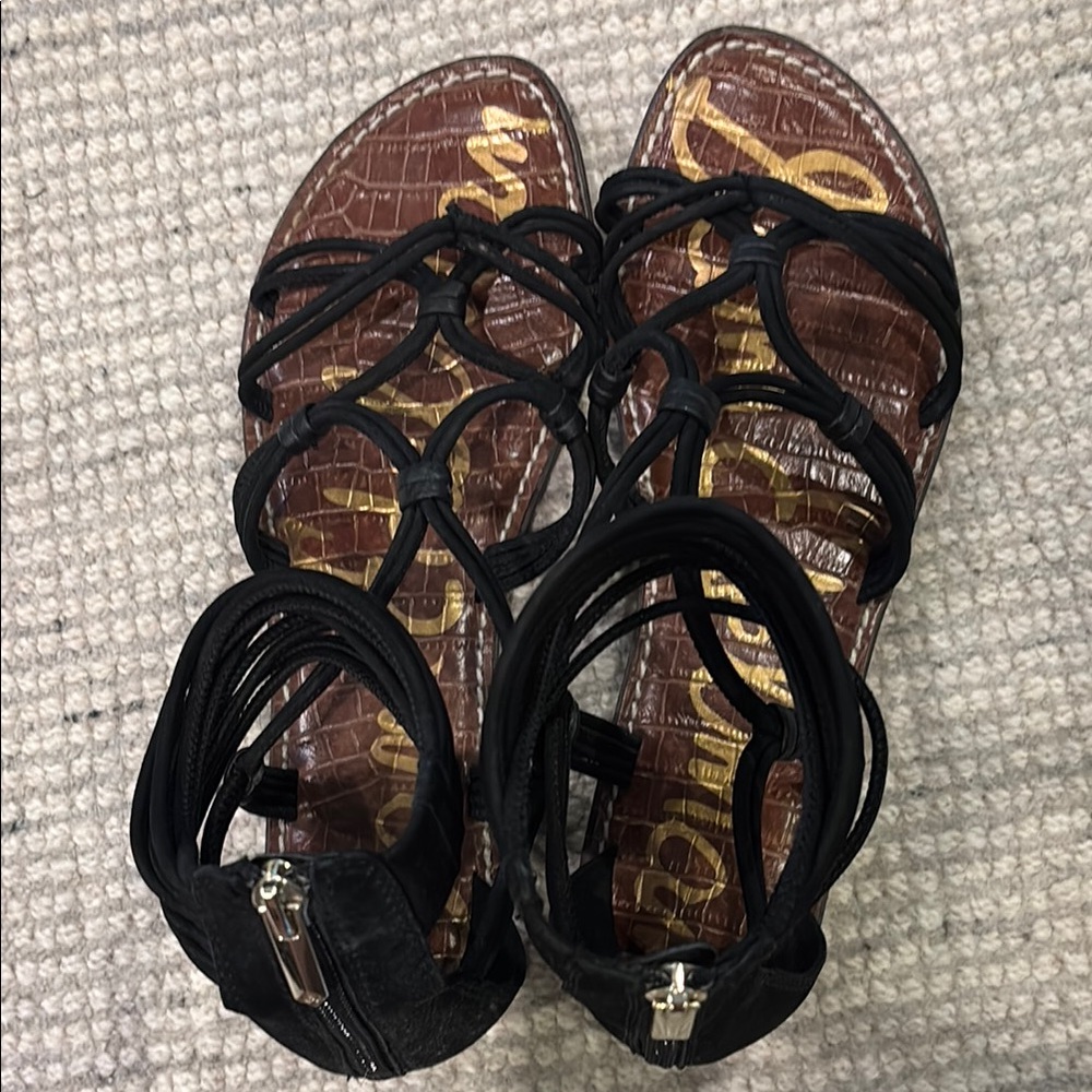 Sam Edelman Black Gladiator Sandals
